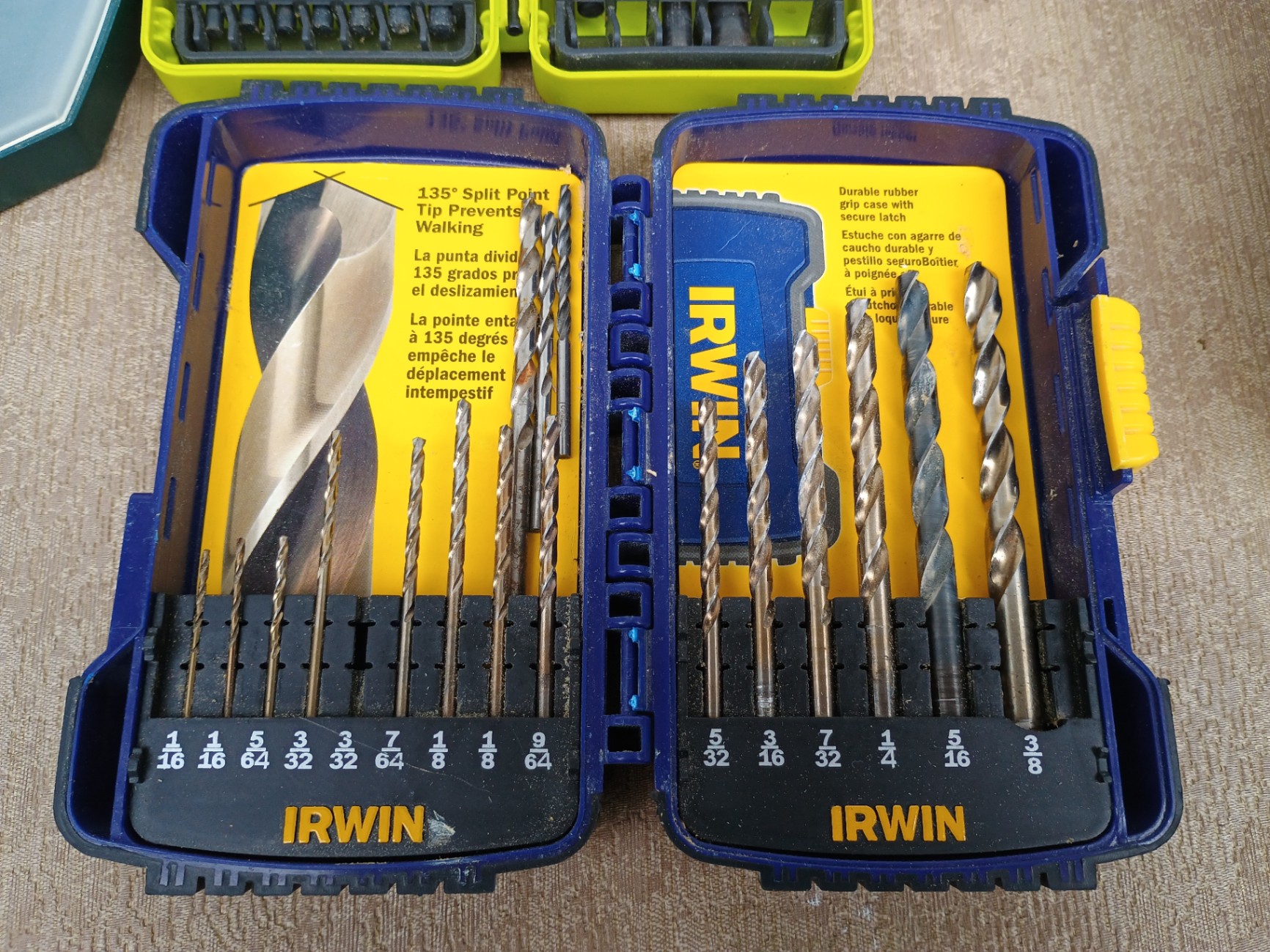 Assorted drill bit sets and drill accessories - image 2 of 6
