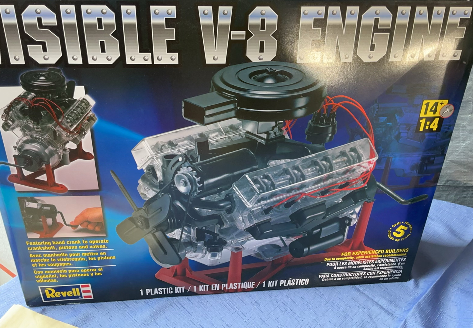 Collection of vintage model kits and engine parts - image 6 of 7