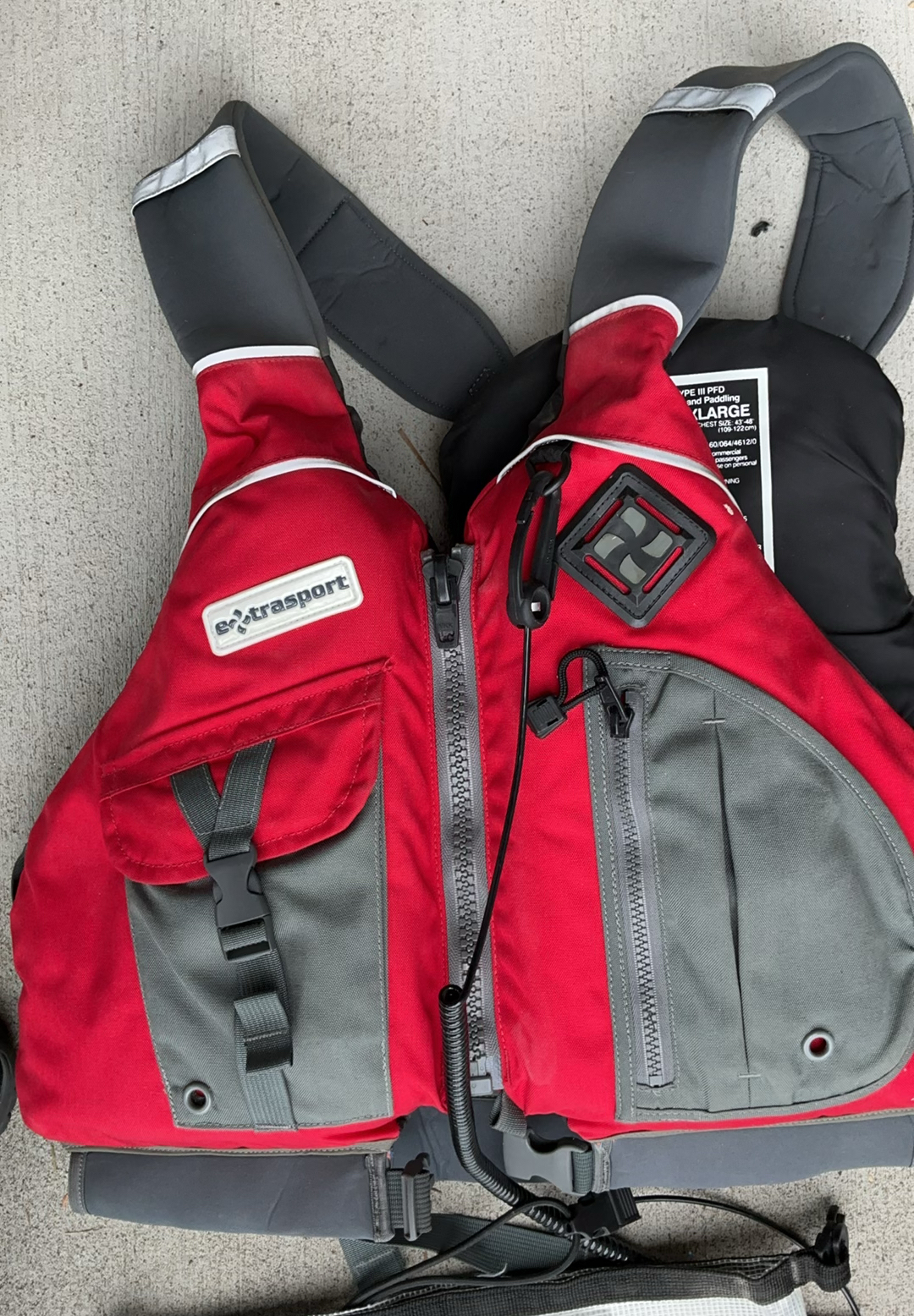 Wetsuit, PFD, neoprene boots, and dry bag set - image 6 of 12