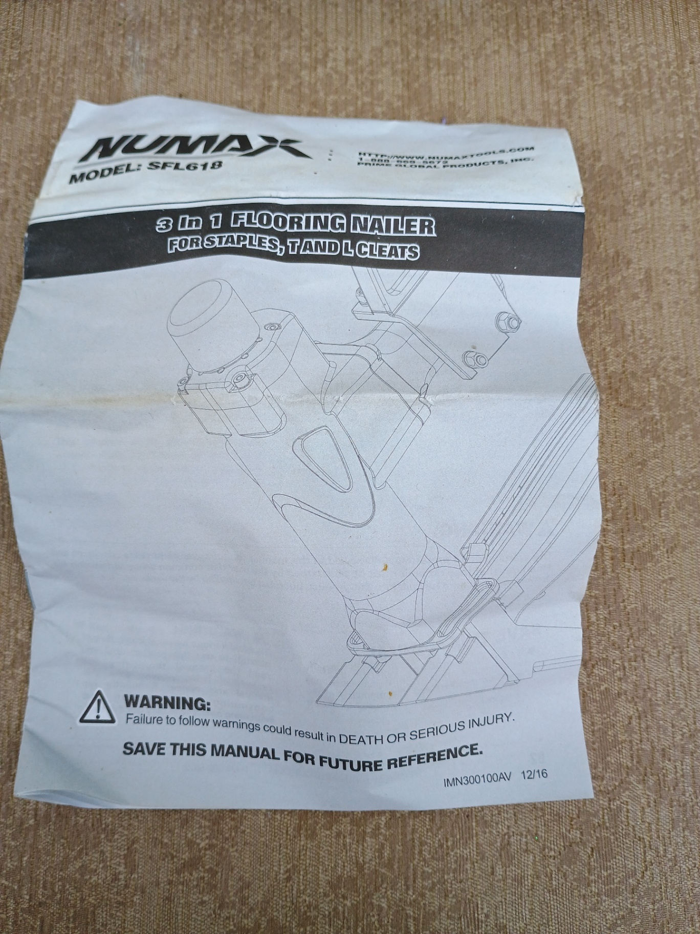 Numax 3 in 1 Flooring Nailer - image 2 of 5