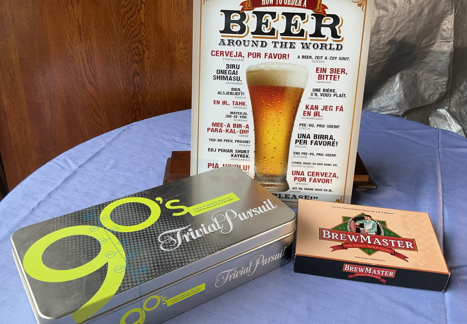 90s Time Capsule Edition Trivial Pursuit, BrewMaster Beer Game, and Beer Around the World Poster - image 1 of 4