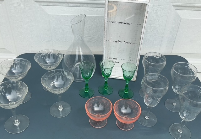 Assorted Glassware and Decanter Set - image 1 of 6