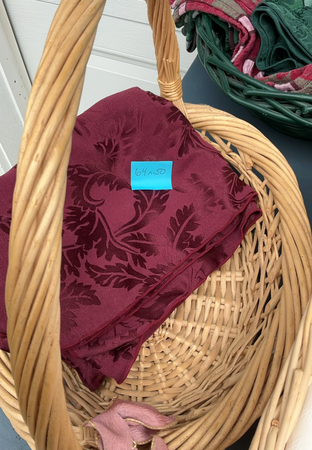 10 Large Table Cloths, 5 Baskets - image 4 of 6