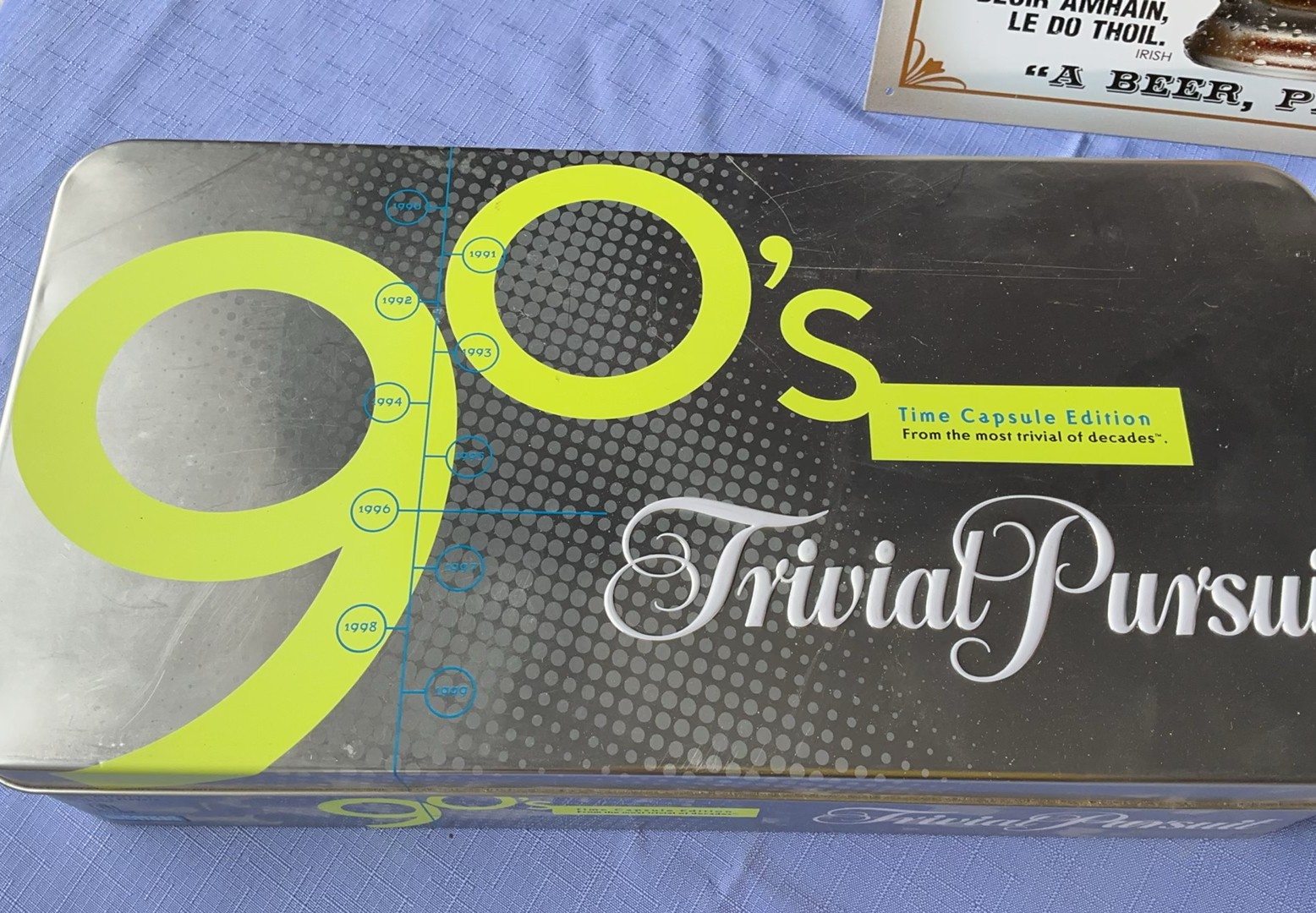 90s Time Capsule Edition Trivial Pursuit, BrewMaster Beer Game, and Beer Around the World Poster - image 2 of 4