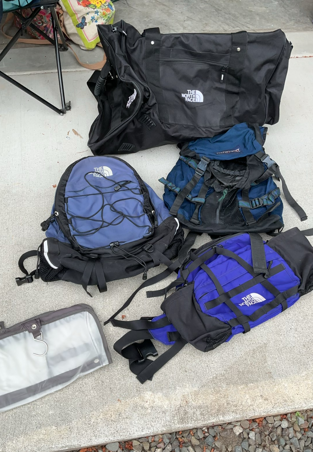 Assorted North Face outdoor backpacks and a duffel bag - image 1 of 5