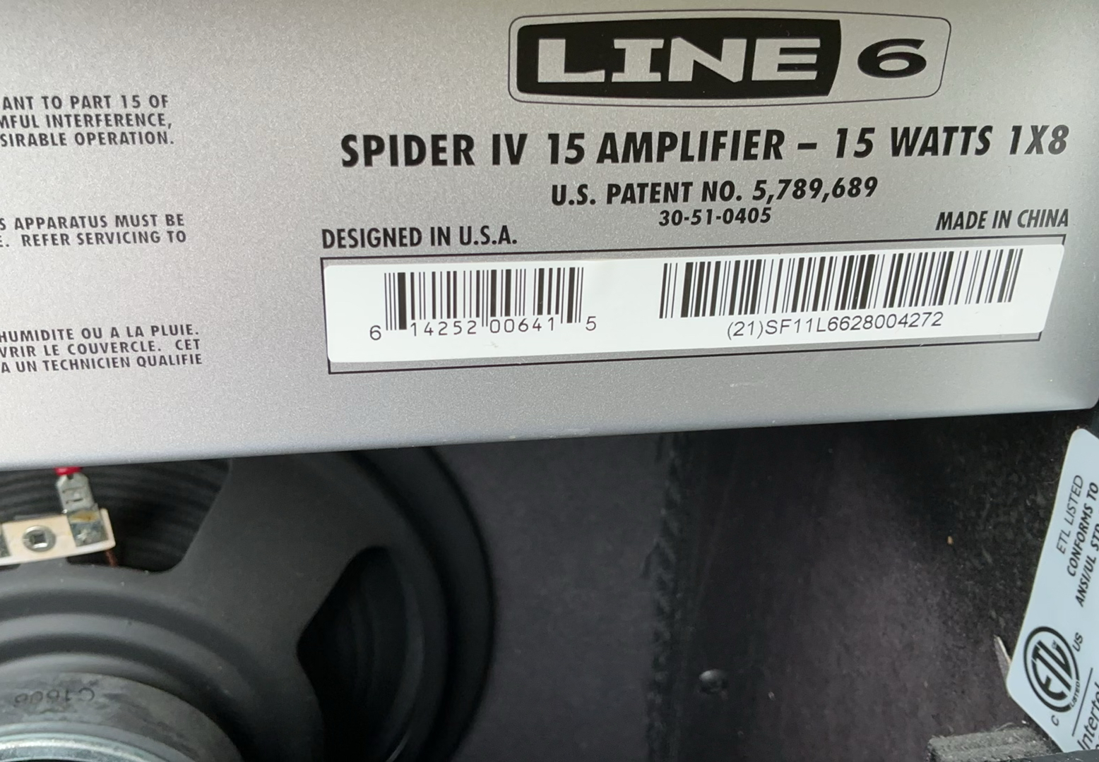 Red electric guitar with Line 6 Spider IV 15 amplifier - image 8 of 11