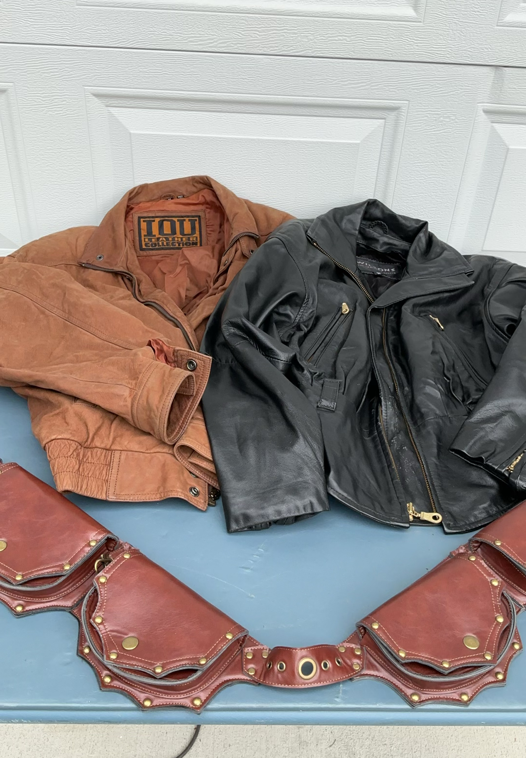 2 Leather Jackets And Belt - image 1 of 11