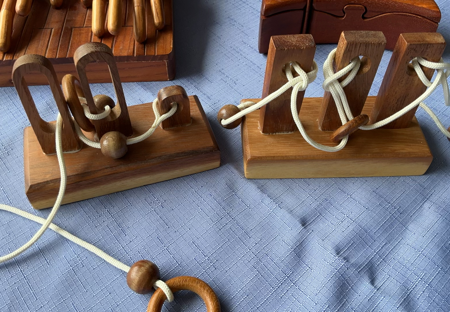 Collection of wooden mechanical toys and puzzles - image 5 of 10
