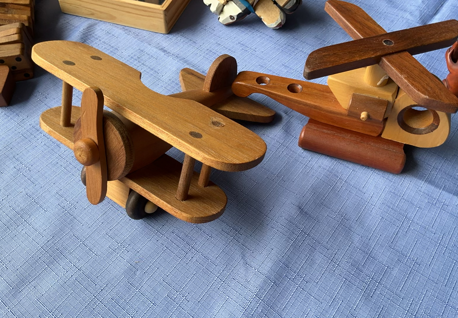 Unique wooden chess set and assorted wooden toys - image 3 of 7