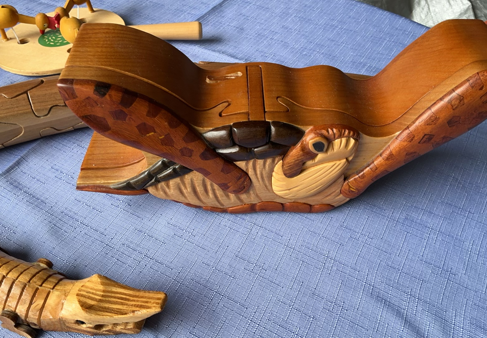 Collection of wooden mechanical toys and puzzles - image 4 of 10