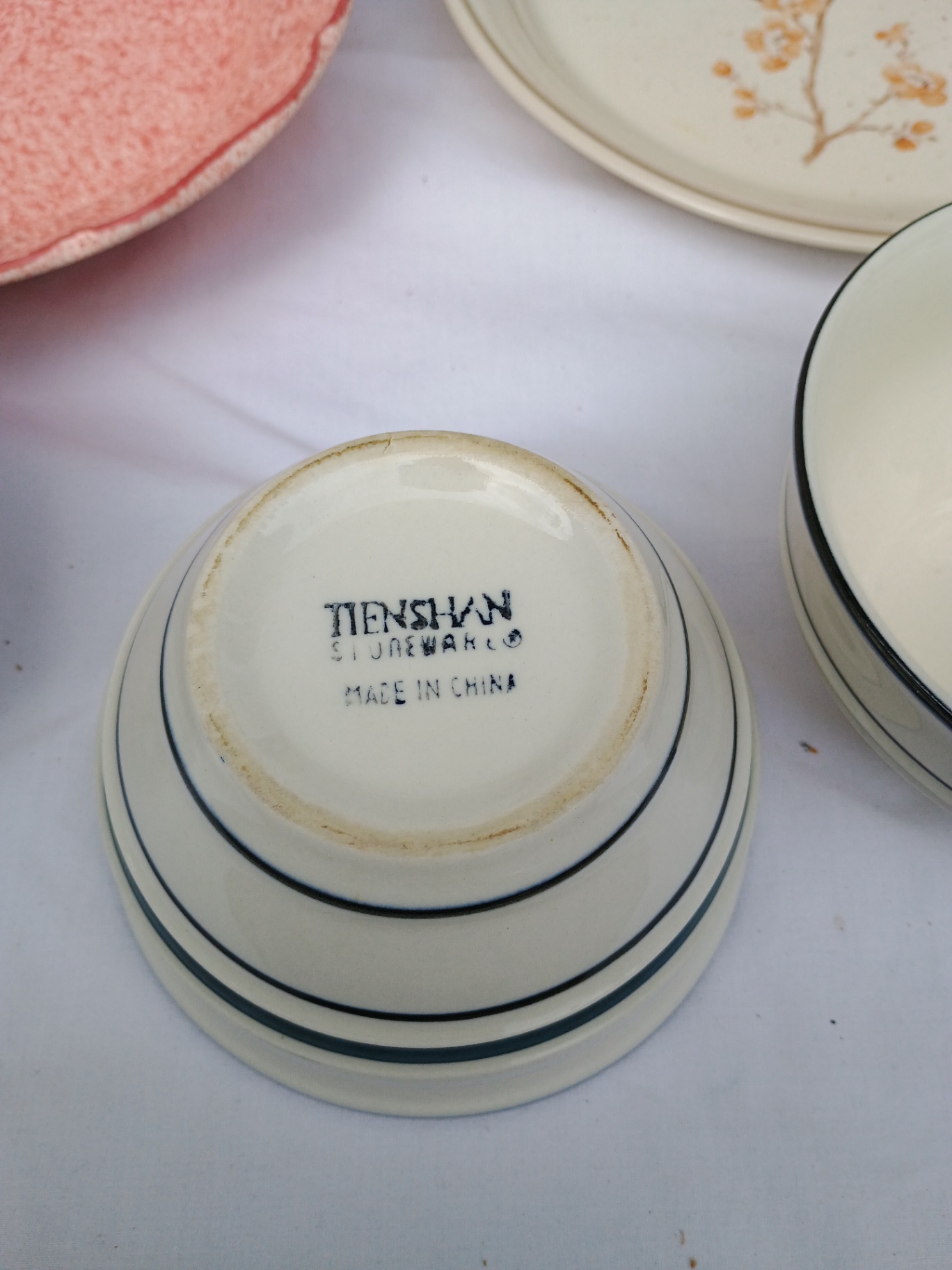 Assorted porcelain dinnerware with floral patterns and serving pieces - image 8 of 12
