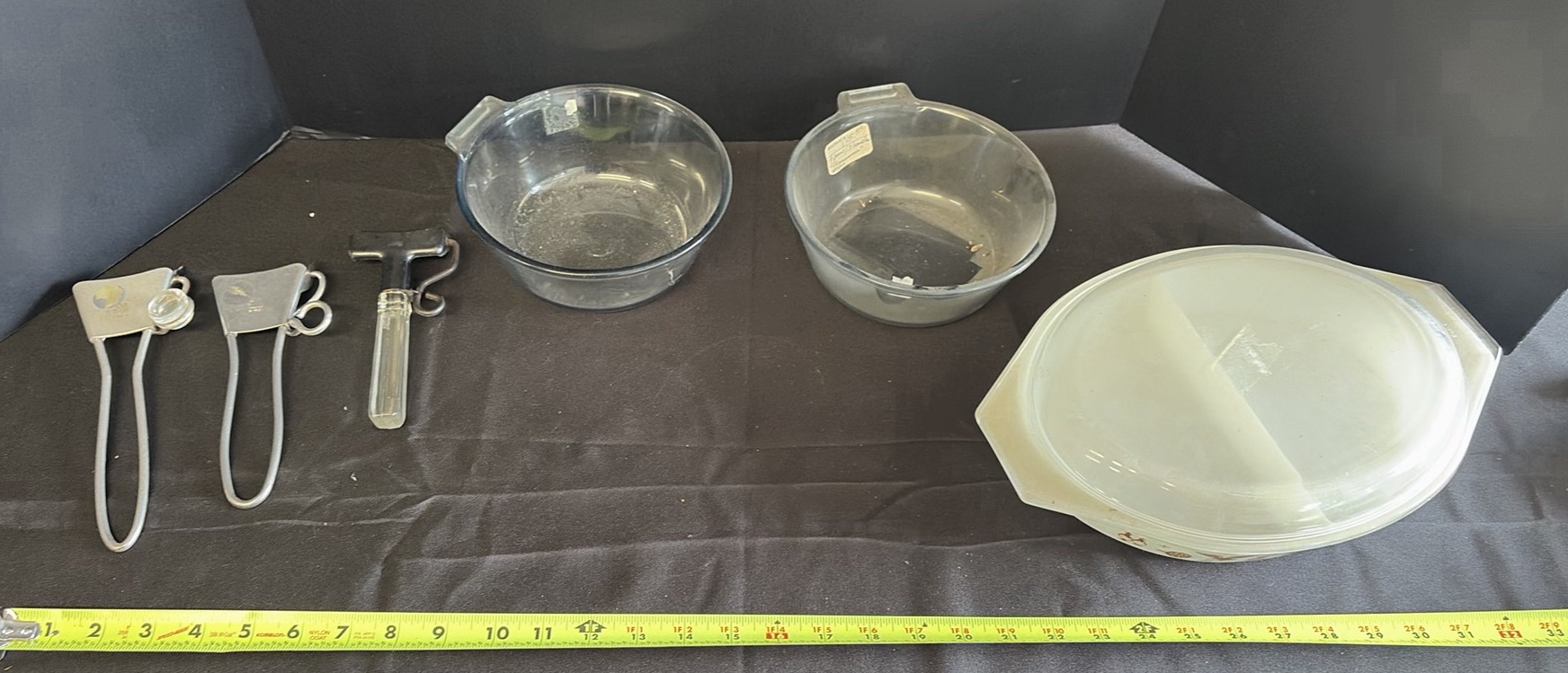 Glass Bowls, Divided Serving Dish, and Kitchen Utensils - image 1 of 5