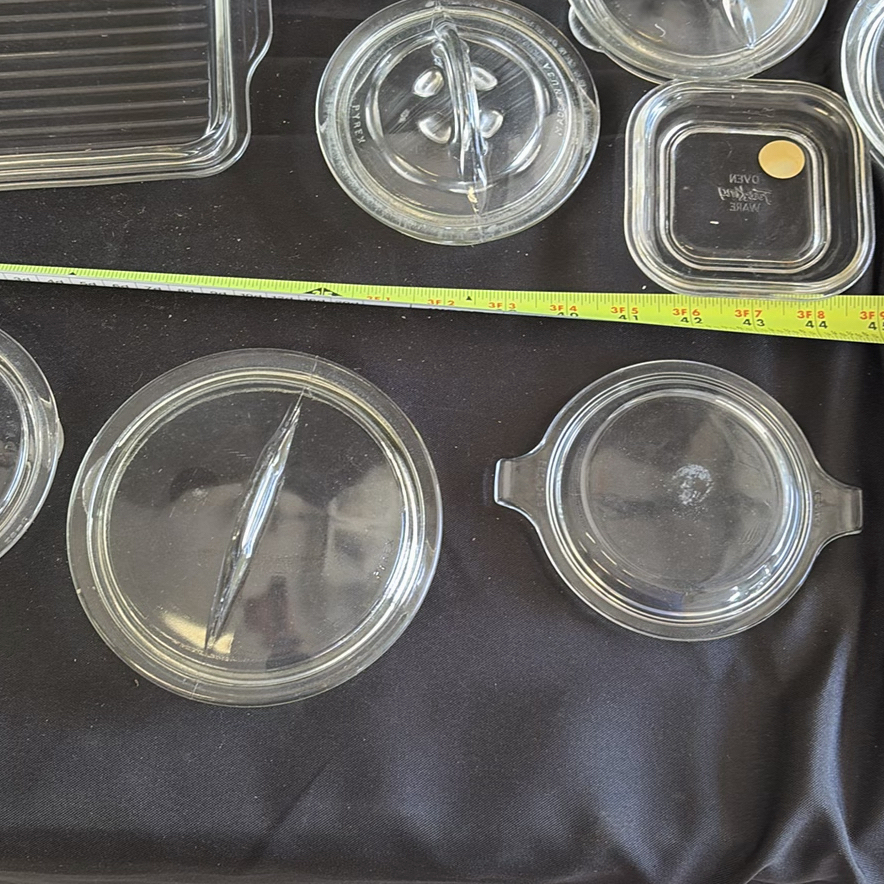 Collection of Clear Glass Serving Dishes and Lids - image 12 of 12