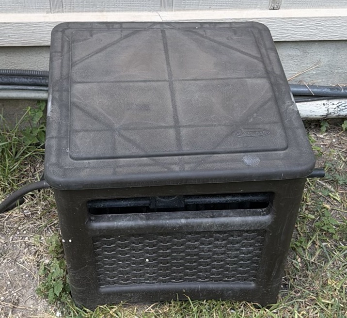 Outdoor Hose Reel Box, Side Table, and Garden Figurines - image 5 of 7