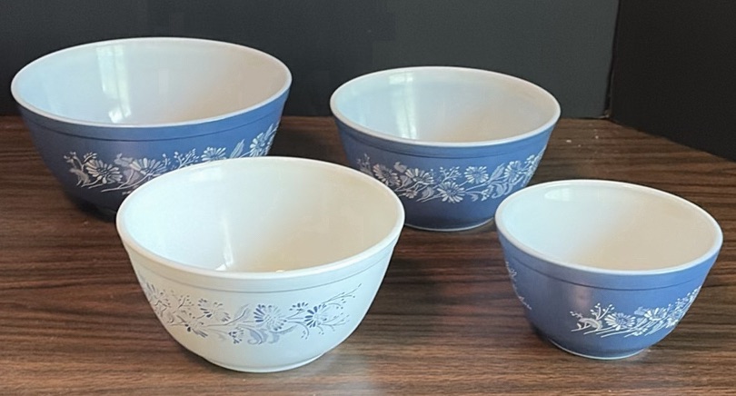 Set of Four Floral Mixing Bowls - image 1 of 5