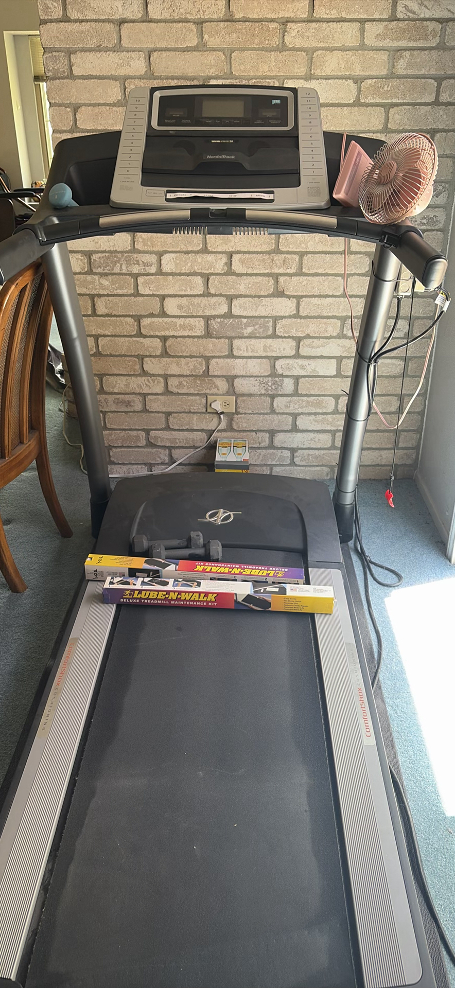 NordicTrack Treadmill with Dumbbells, Fan, and Maintenance Kit - image 1 of 9