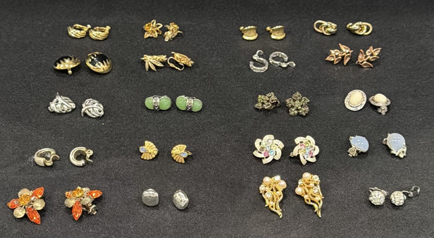 Assorted Vintage Clip-On and Stud Earrings Collection - image 1 of 3