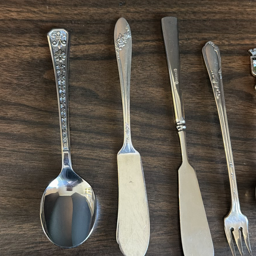 Assorted Silver-Tone Flatware and Serving Utensils - image 3 of 8