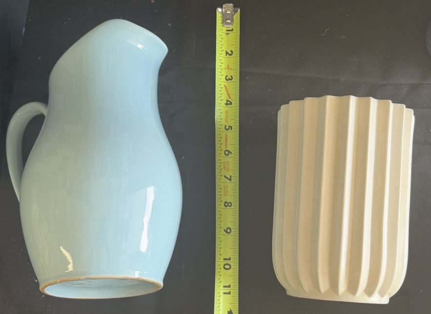 Assorted Ceramic Pitchers, Vases, Mug, Covered Containers, and Decorative Plate - image 5 of 6