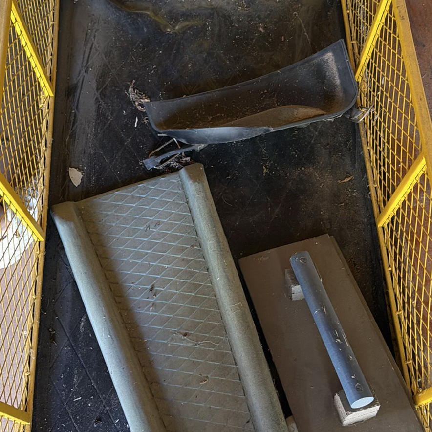 Yellow Utility Garden Cart with Assorted Yard and Workshop Items - image 5 of 5