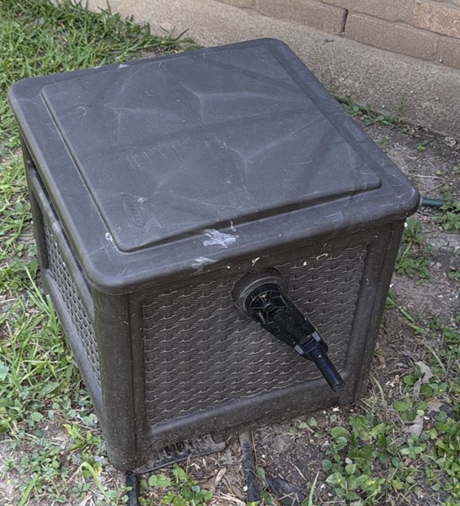 Outdoor Hose Reel Box, Side Table, and Garden Figurines - image 7 of 7