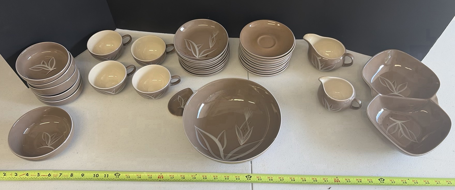 Ceramic Dinnerware Set with Bowls, Cups, Plates, and Serving Pieces - image 1 of 14