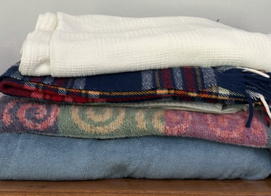 Blankets, Stafford Crew Neck T-Shirts, and Van Heusen Dress Shirt - image 1 of 6
