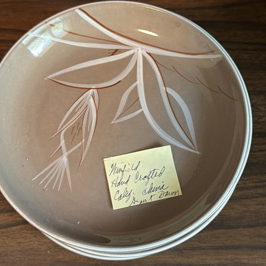 Winfield Hand Crafted California China Desert Dawn Porcelain Plates - image 4 of 6