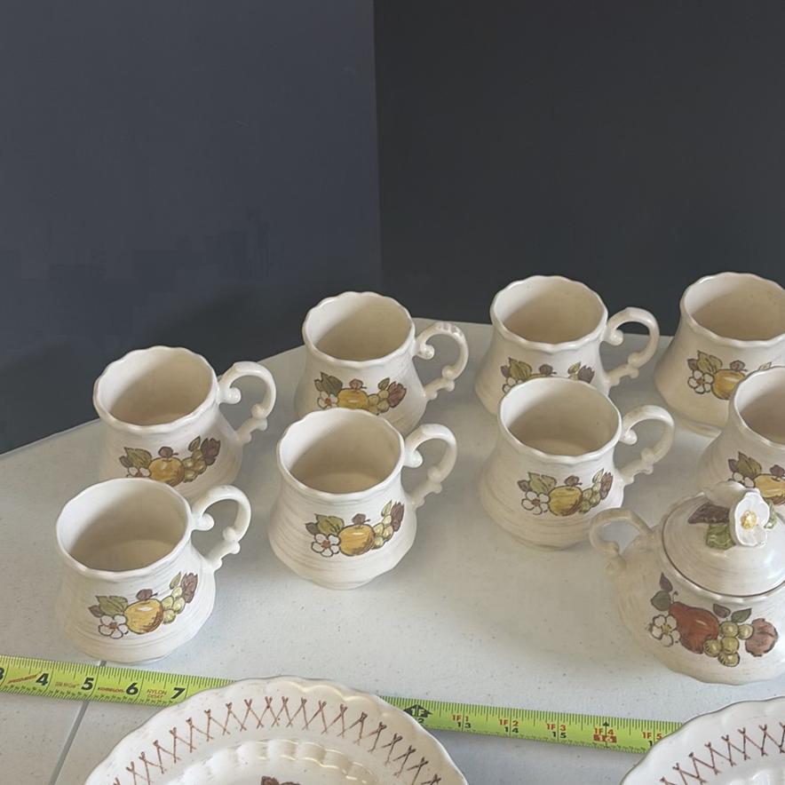 Metlox Vernon Ware California Ceramic Plates and Saucers Set - image 9 of 17