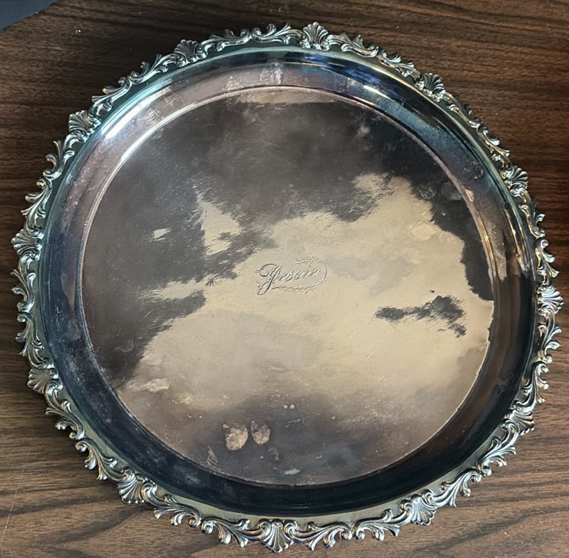Two Silver-Tone Serving Trays - image 2 of 5