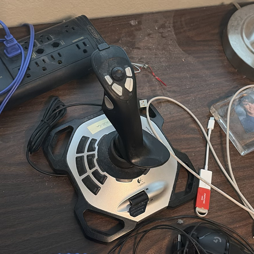 Desk Lamp, Fan, Logitech Joystick, Electronics Accessories and Office Items - image 3 of 8
