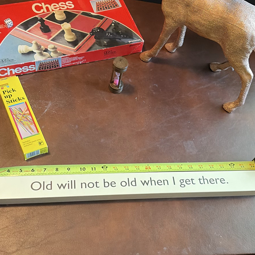 Chess Set, Pick Up Sticks Game, Sand Timer, and Deer Figurine - image 6 of 6