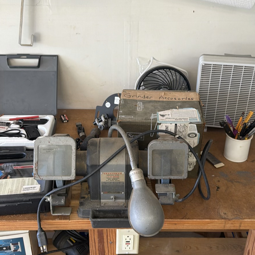 Craftsman Bench Grinder with Grinder Accessories - image 1 of 8
