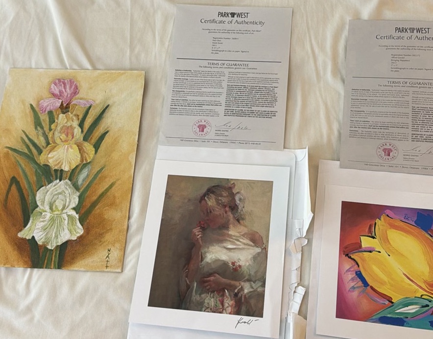 Park West Art Prints and Floral Painting with Certificates of Authenticity - image 1 of 8