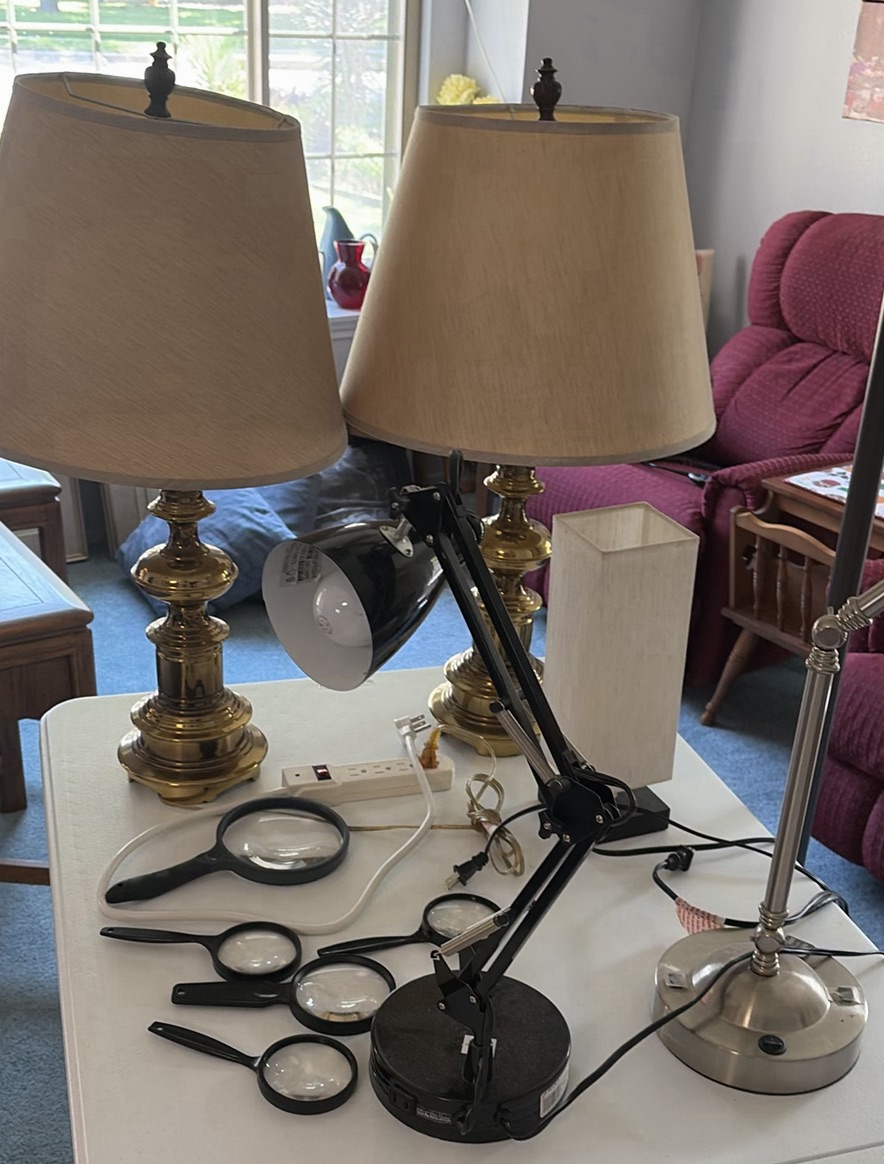 Assorted Table Lamps and Magnifying Glasses - image 1 of 9