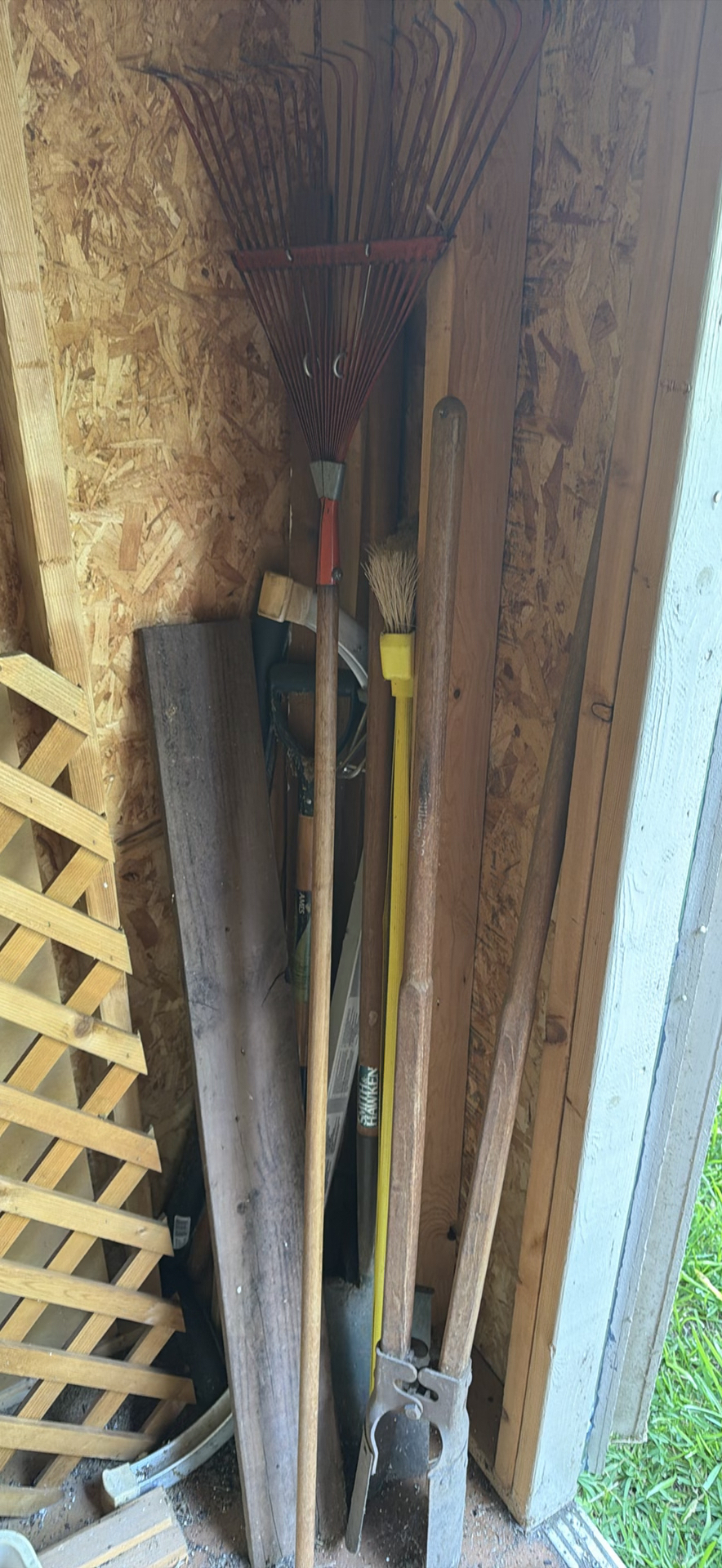 Assorted Yard Tools and Lumber Boards - image 1 of 5