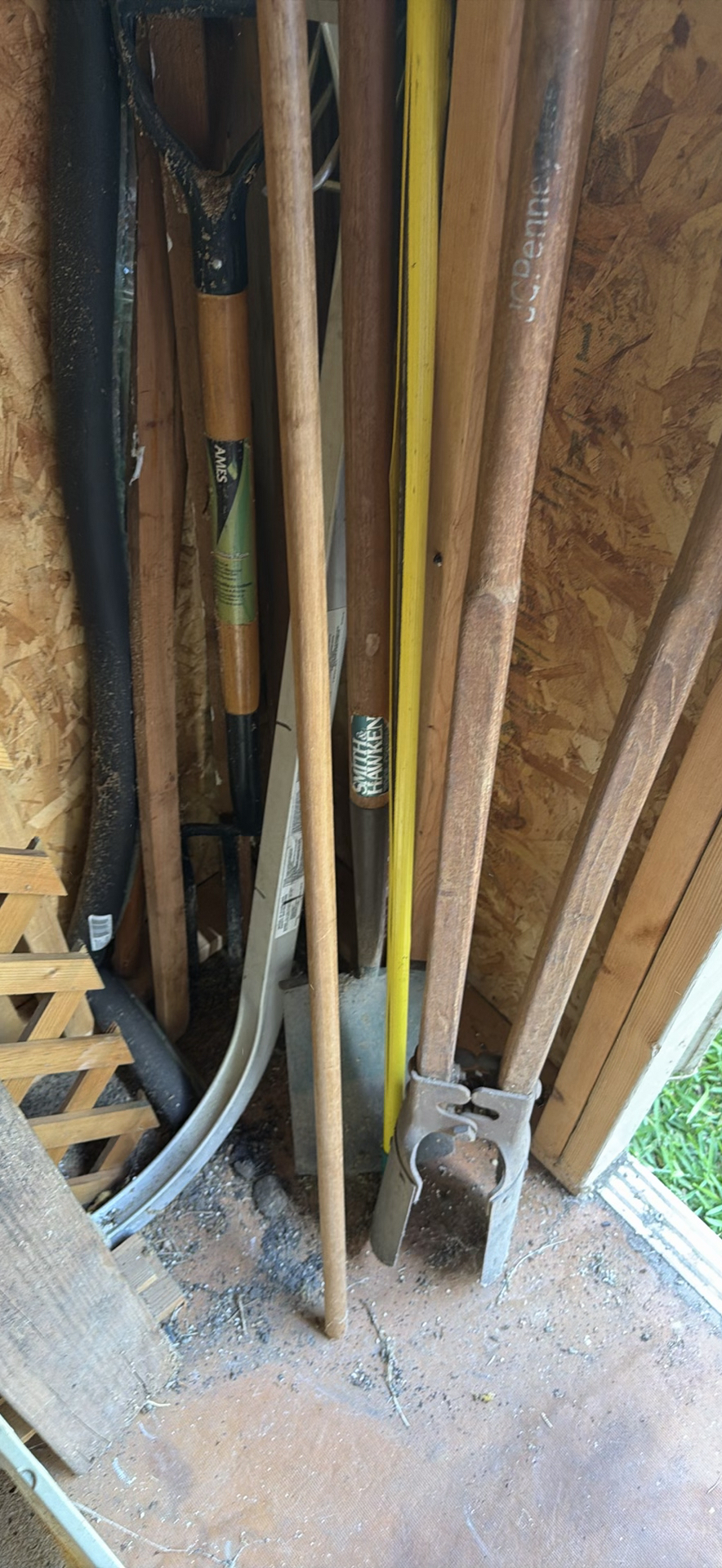 Assorted Yard Tools and Lumber Boards - image 5 of 5