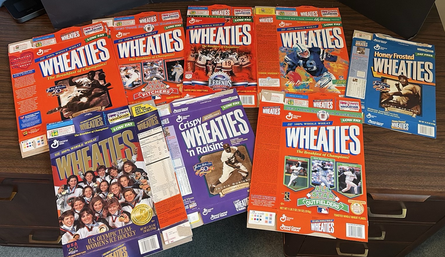 Collection of Wheaties Cereal Boxes Featuring Sports Themes - image 1 of 9