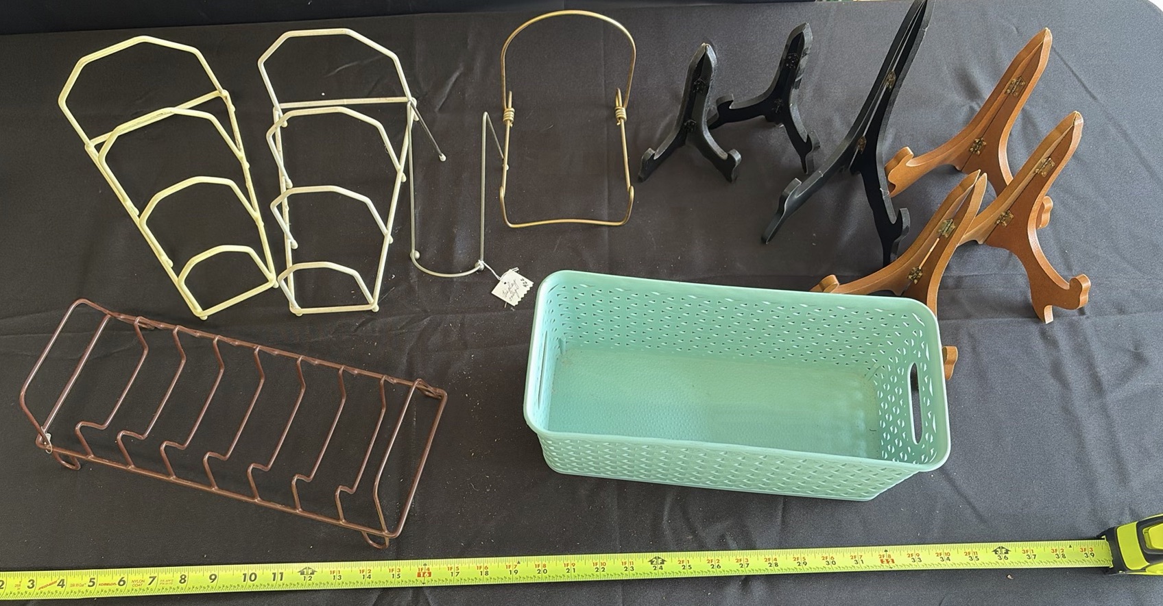 Assorted Wire Racks, Display Stands, and Plastic Storage Basket - image 1 of 8