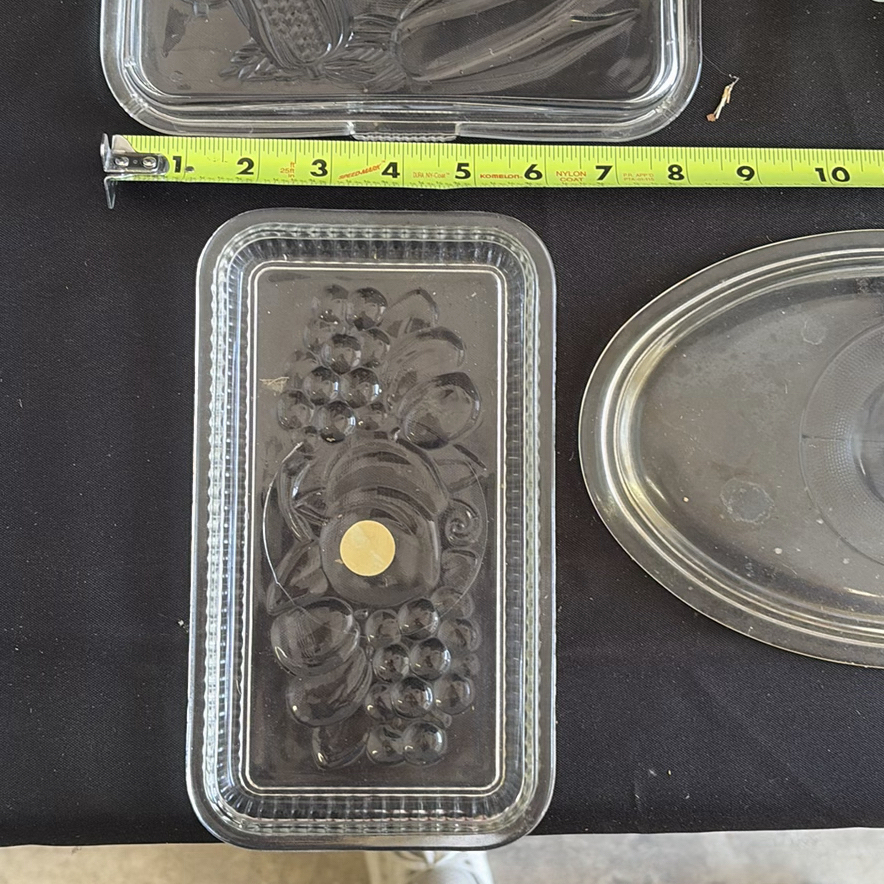 Collection of Clear Glass Serving Dishes and Lids - image 3 of 12