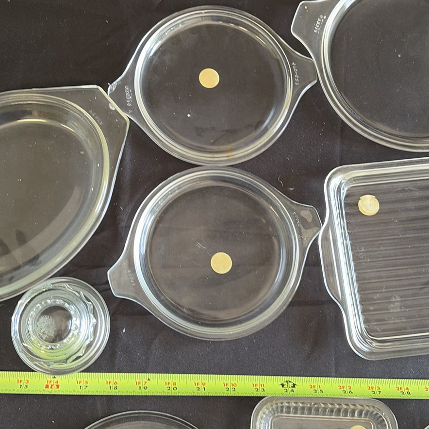 Collection of Clear Glass Serving Dishes and Lids - image 6 of 12