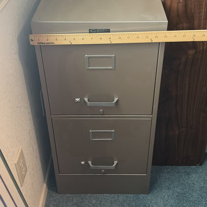 Wooden Office Desk with Drawers - image 6 of 13