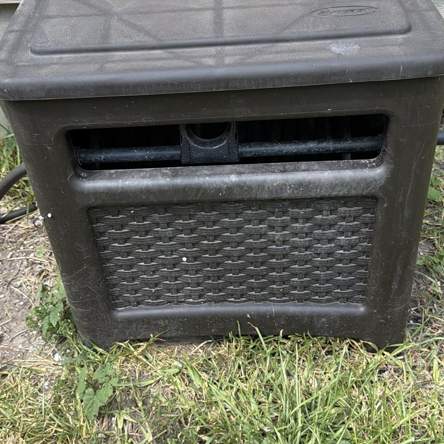 Outdoor Hose Reel Box, Side Table, and Garden Figurines - image 6 of 7