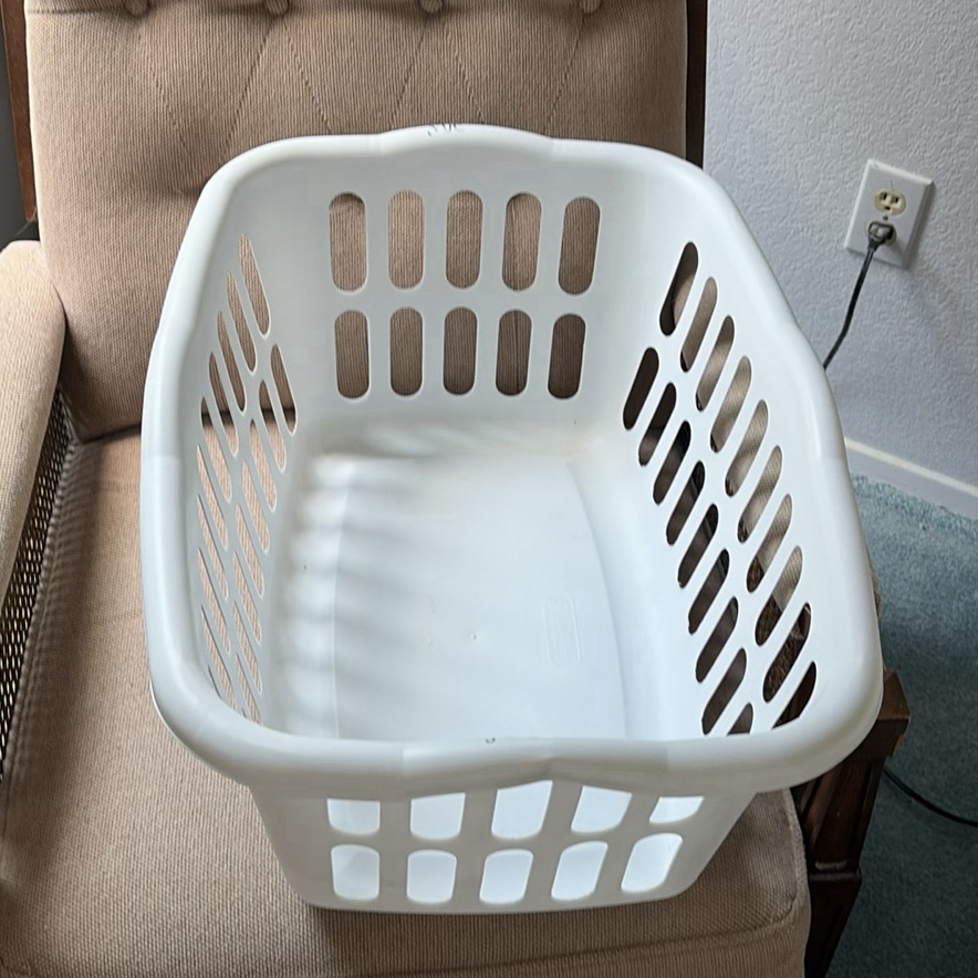 Upholstered Armchair and Laundry Baskets - image 4 of 6