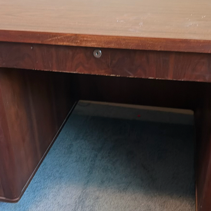 Wooden Office Desk with Drawers - image 3 of 13