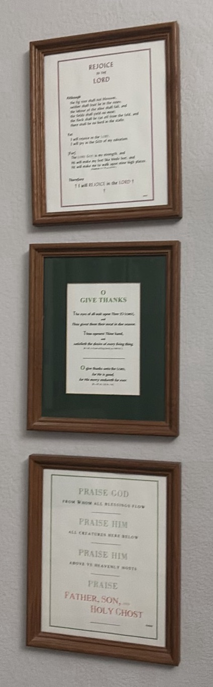 Set of Framed Religious Scripture Prints - image 1 of 14