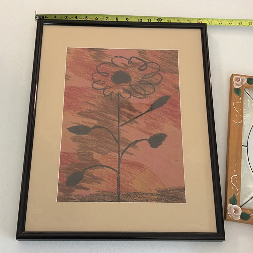 Decorative Wall Art, Mirror, and Angel Figurine - image 6 of 13