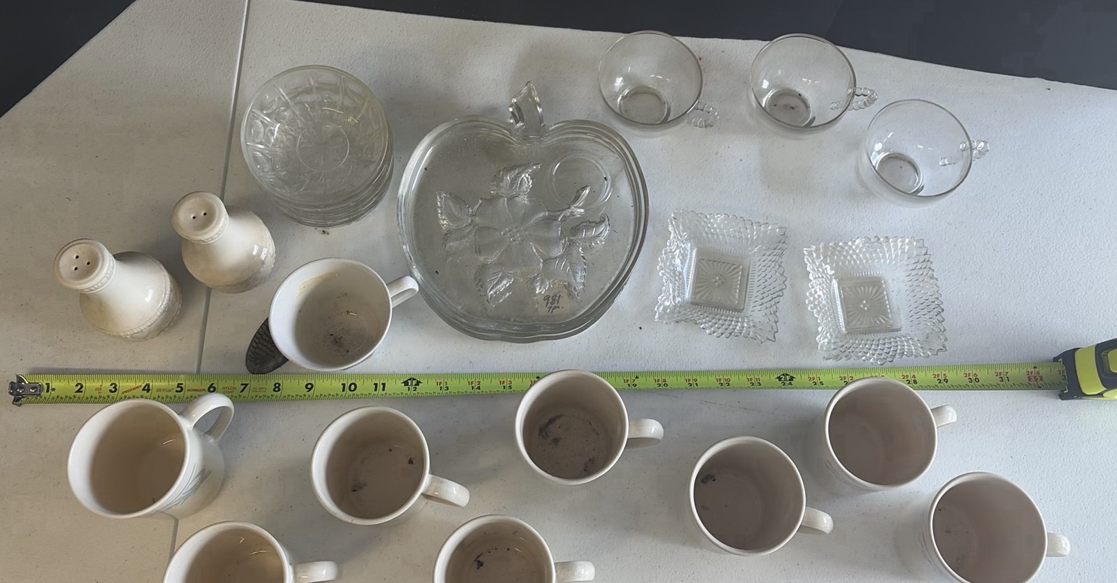 Assorted Ceramic Mugs, Glass Bowls, and Serving Dishes - image 2 of 10