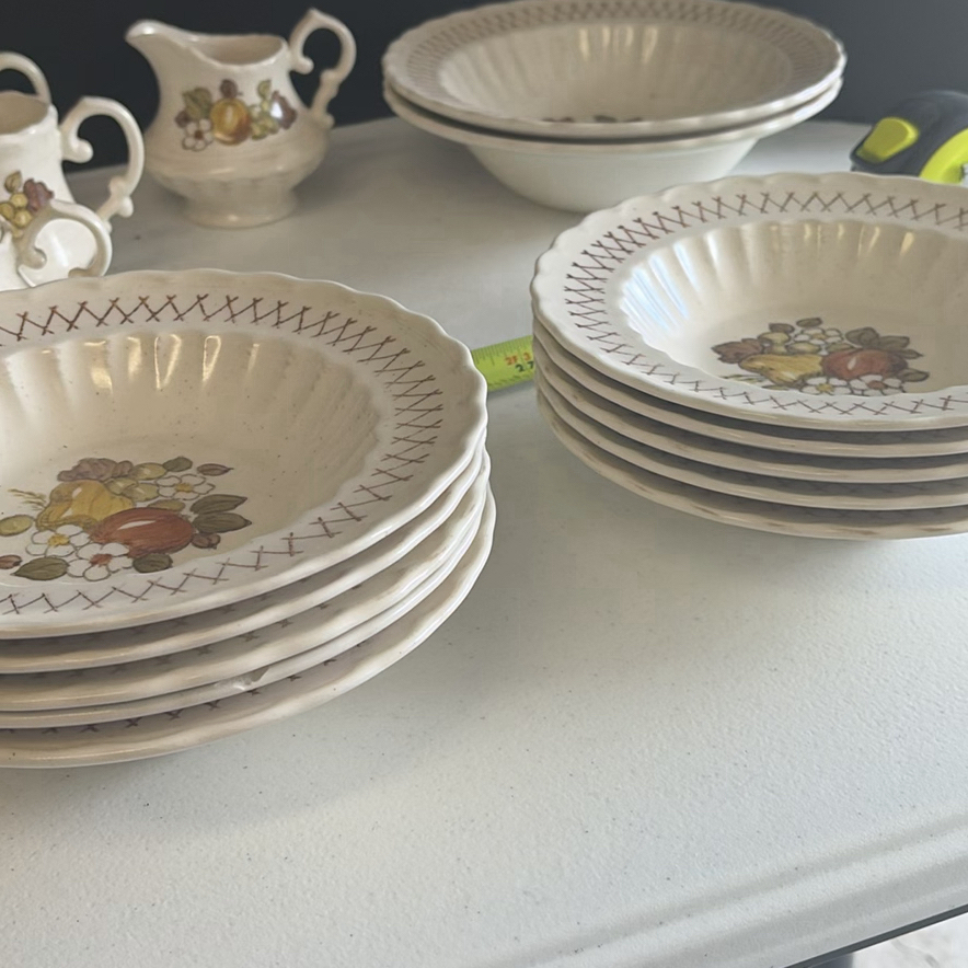 Metlox Vernon Ware California Ceramic Plates and Saucers Set - image 13 of 17