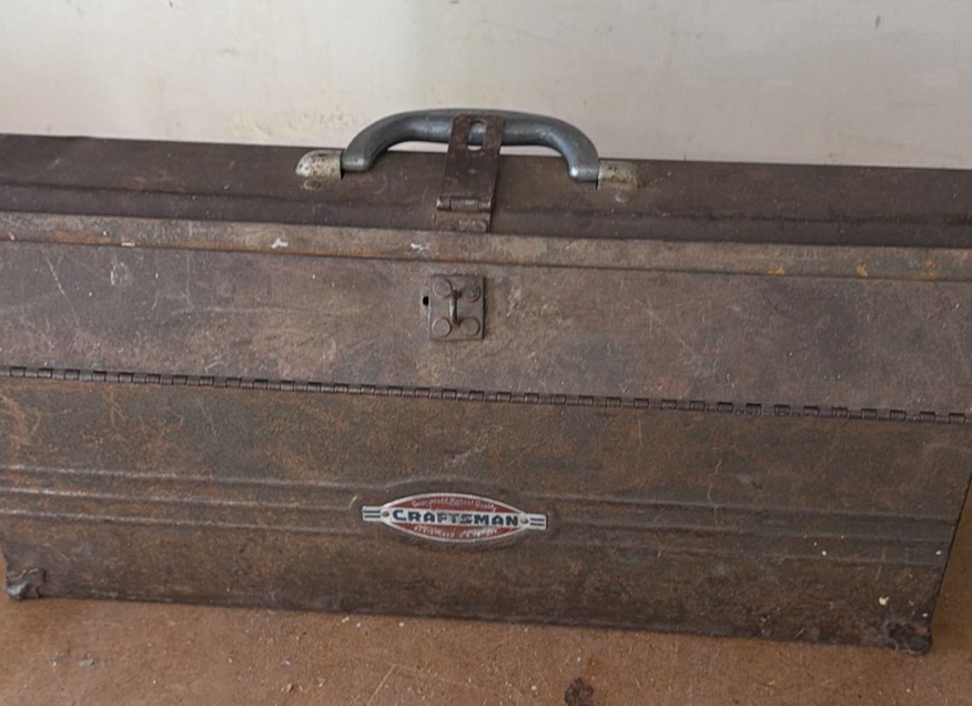 Craftsman Metal Toolbox with Assorted Hardware and Hammers - image 1 of 4